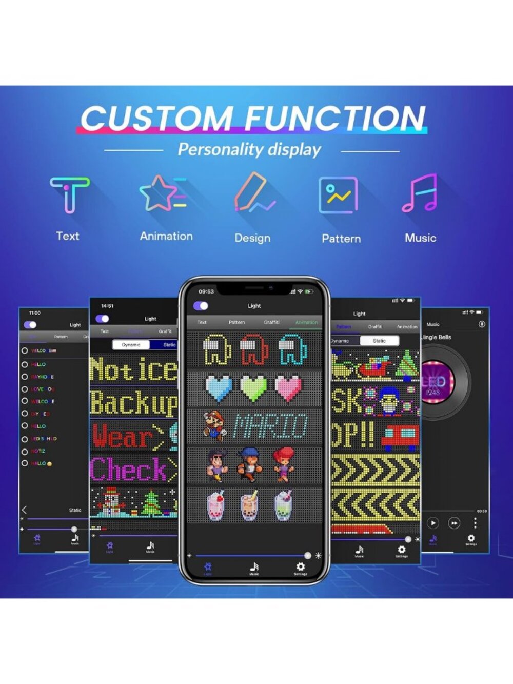 Programmable LED Sign with Bluetooth & App Control - Flexible Custom Text - Picture 2 of 6